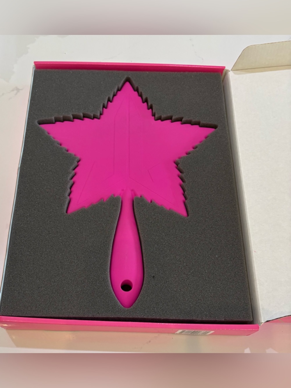 JEFFREE STAR COSMETICS - SOFT TOUCH LEAF - STAR PINK - HAND MIRROR NEW NIB